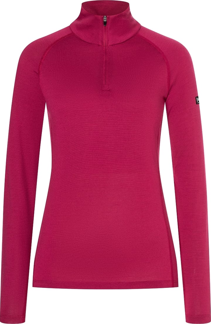 super.natural Women's Arctic230 Zip 1/4 Sangria super.natural