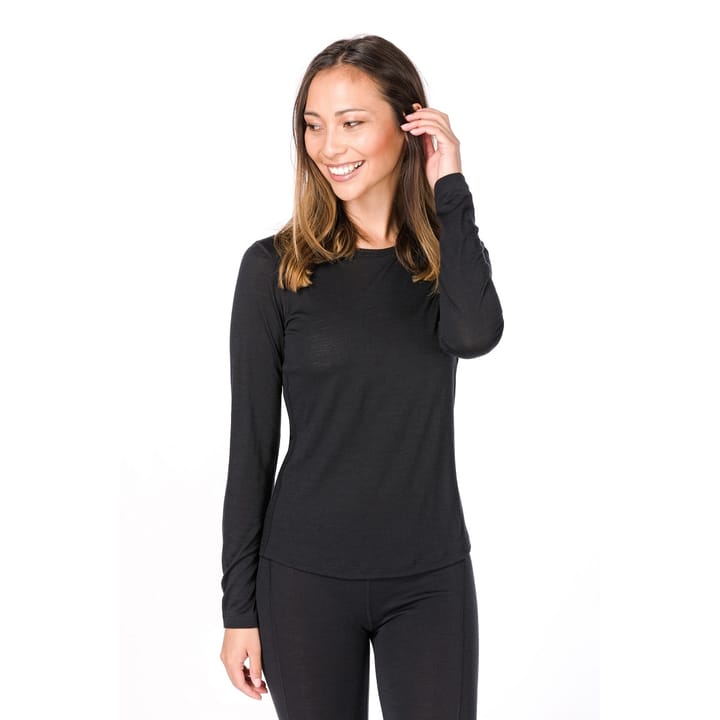 super.natural Women's Base Crew Neck 230 Jet Black super.natural super.natural Women's Base Crew Neck 230 Jet Black super.natural