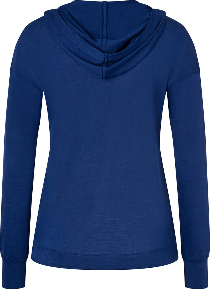super.natural Women's Funnel Hoodie Blue Depths super.natural