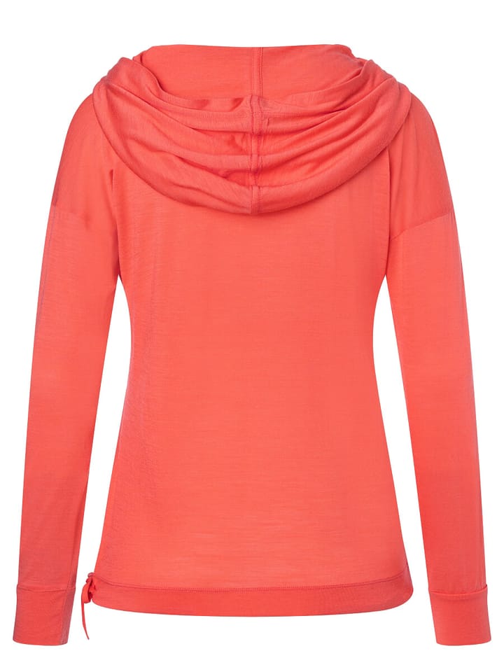 Women's Funnel Hoodie Living Coral super.natural