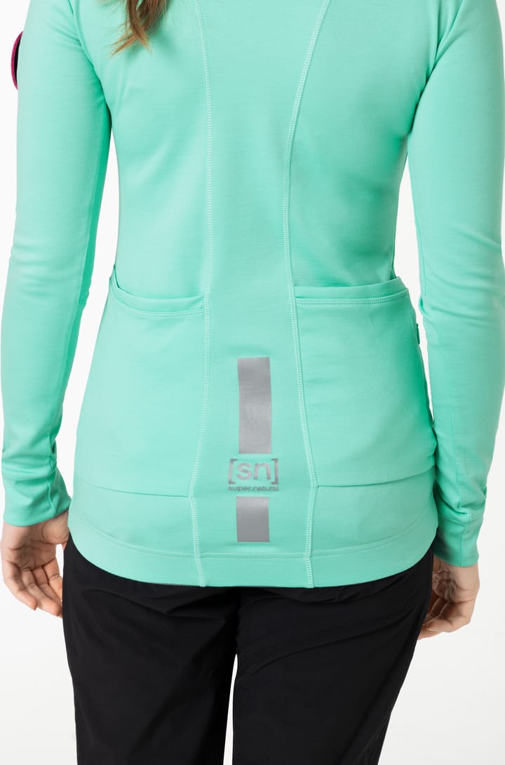 super.natural Women's Grava Long Sleeve Ice Green super.natural super.natural Women's Grava Long Sleeve Ice Green super.natural