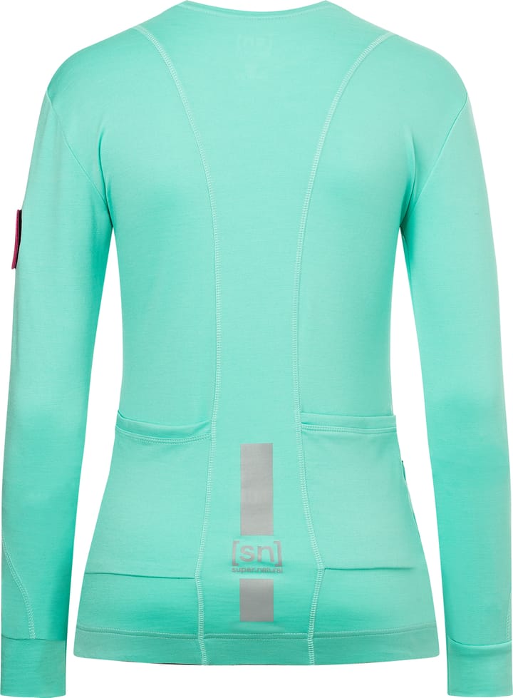 super.natural Women's Grava Long Sleeve Ice Green super.natural super.natural Women's Grava Long Sleeve Ice Green super.natural