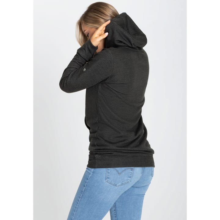 Women's Knit Long Hoodie Jet Black super.natural