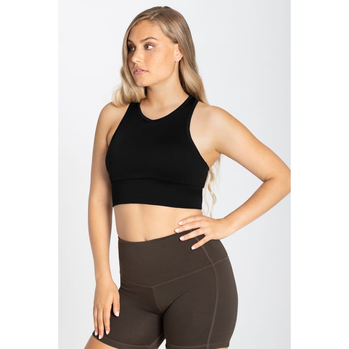 super.natural Women's Liquid Flow Top Jet Black super.natural