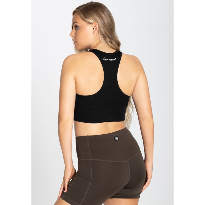 super.natural Women's Liquid Flow Top Jet Black super.natural