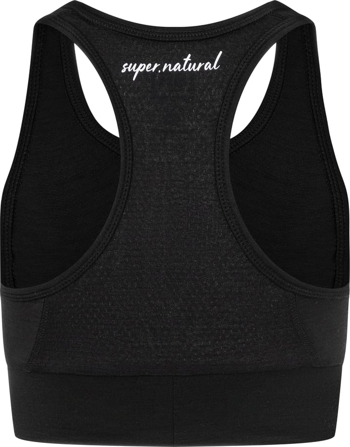 super.natural Women's Motion Zip Top Jet Black super.natural