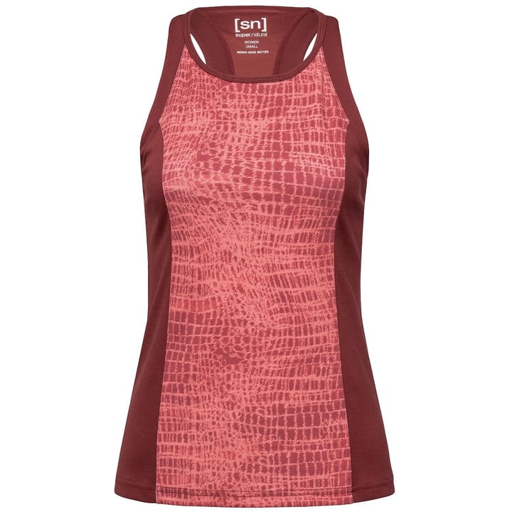 super.natural Women's Round Neck Top Printed Cabernet/Bossa Shibori super.natural