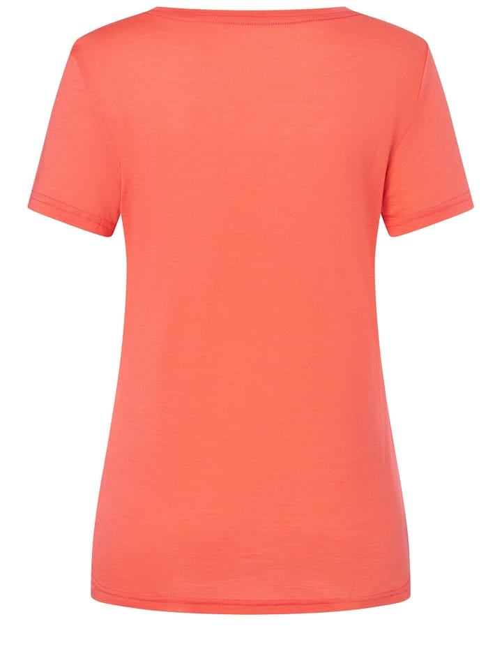 super.natural Women's Signature Tee Living Coral/Fresh White super.natural