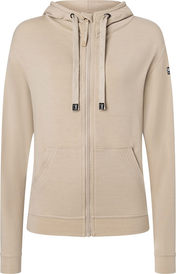 super.natural Women's Solution Hoodie White Pepper super.natural