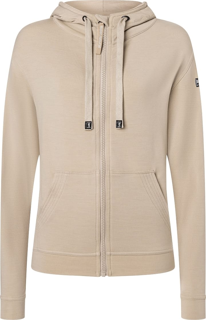 super.natural Women's Solution Hoodie White Pepper super.natural