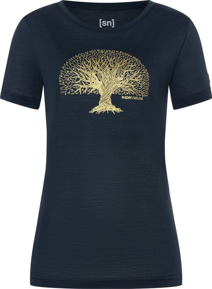 Women's Tree Of Knowledge Tee Blueberry/Gold super.natural