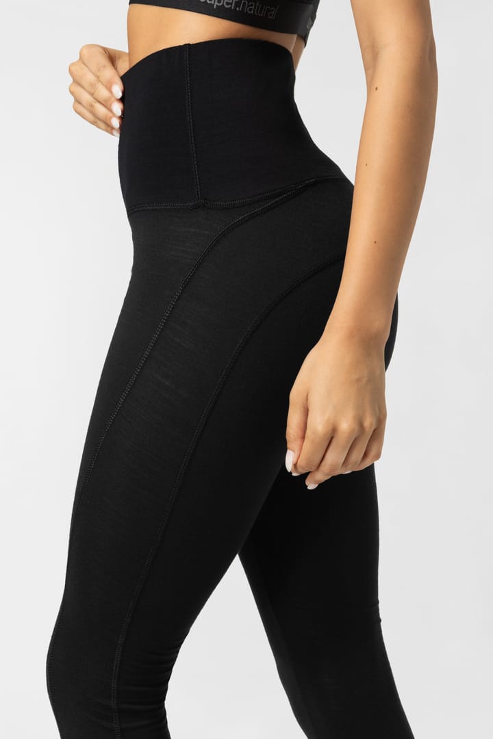 super.natural Women's Tundra175 Comfy Tight 3/4 Jet Black super.natural