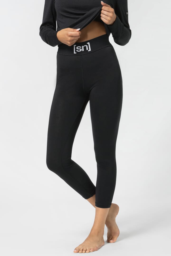 super.natural Women's Tundra175 Tight 3/4 Jet Black super.natural