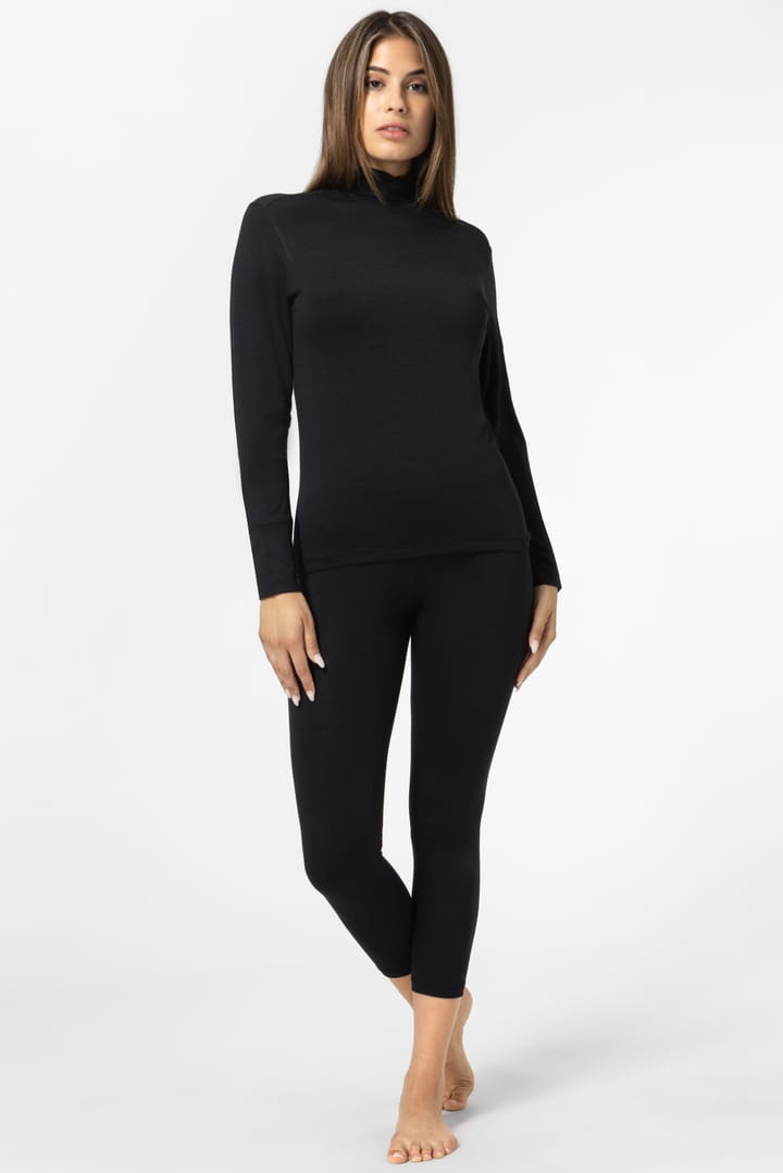 super.natural Women's Tundra175 Turtleneck Jet Black super.natural