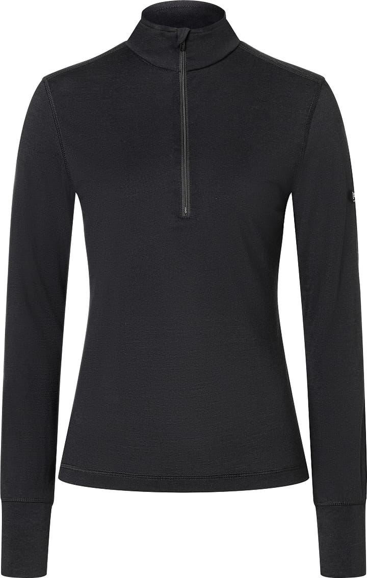 super.natural Women's Tundra175 Zip 1/4 Jet Black super.natural