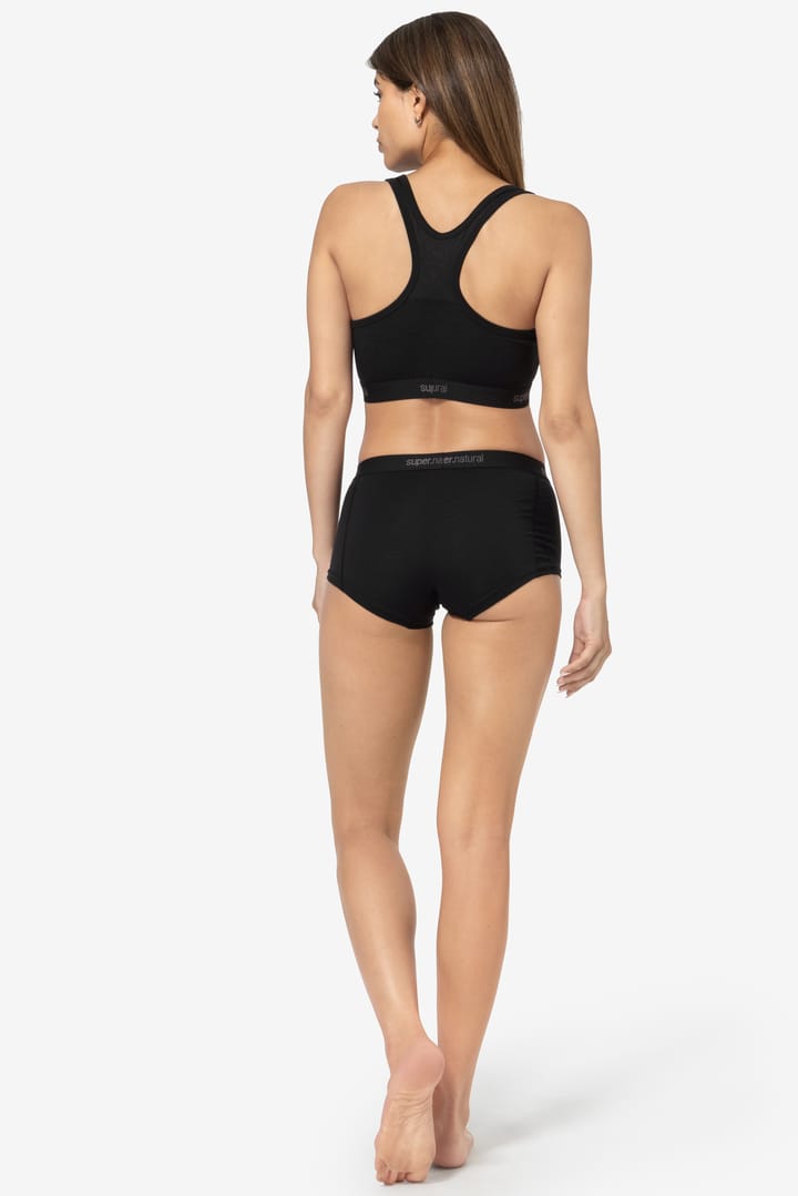 super.natural Women's Tundra220 Semplice Bra Jet Black super.natural