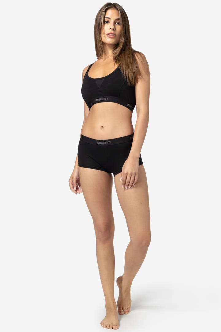 super.natural Women's Tundra220 Semplice Bra Jet Black super.natural