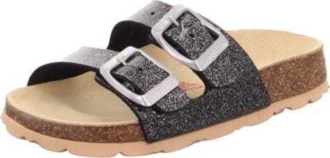 Superfit Kids' Fussbettpantoffel Black Combi Superfit