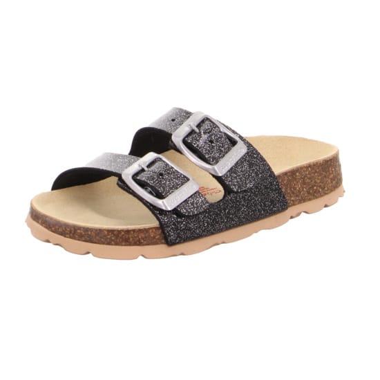 Kids' Fussbettpantoffel Black Combi Superfit