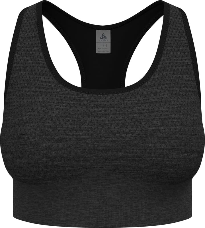 Odlo Women's Odlo Seamless Medium - Padded Sport Bra Black Melange Odlo