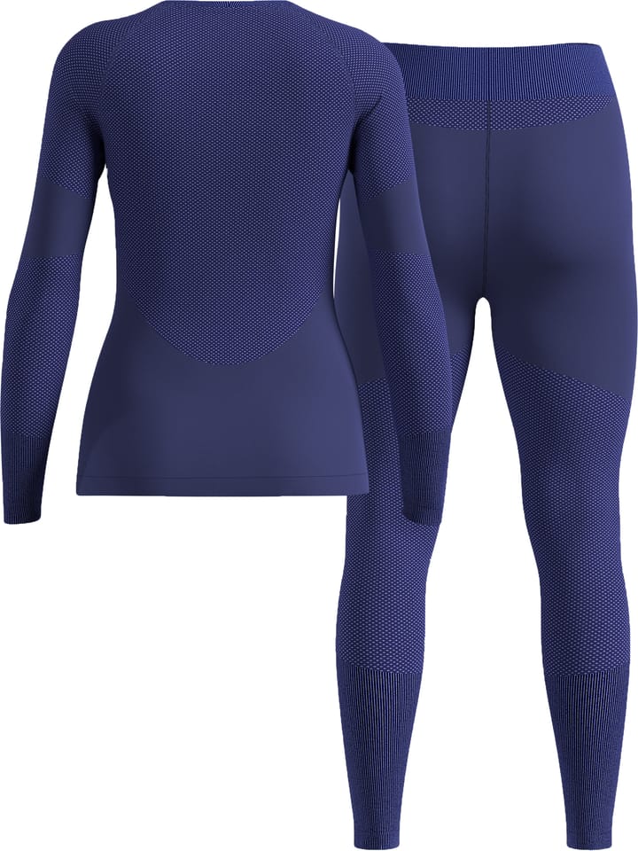 Odlo Women's Odlo Fundamentals Performance Warm Set Long Skipper Blue Odlo