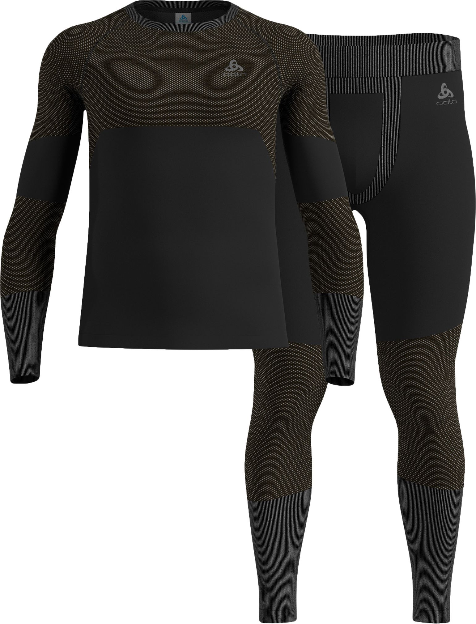 Odlo Men's Odlo Fundamentals Performance Warm Set Long Black