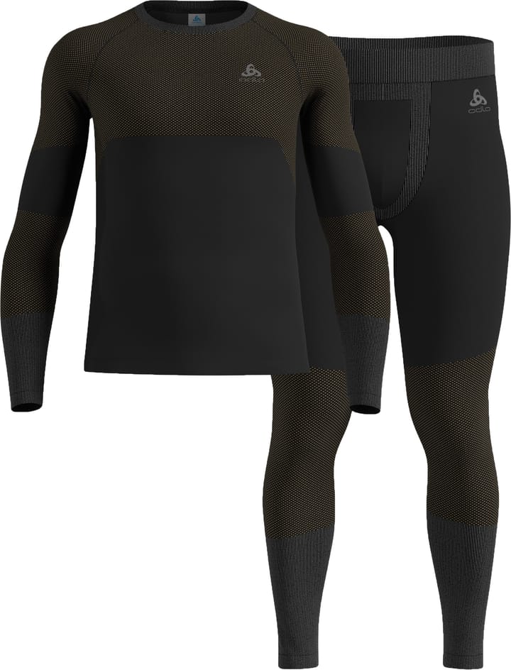Odlo Men's Odlo Fundamentals Performance Warm Set Long Black Odlo