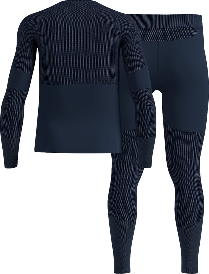 Odlo Men's Odlo Fundamentals Performance Warm Set Long Dark Sapphire Odlo