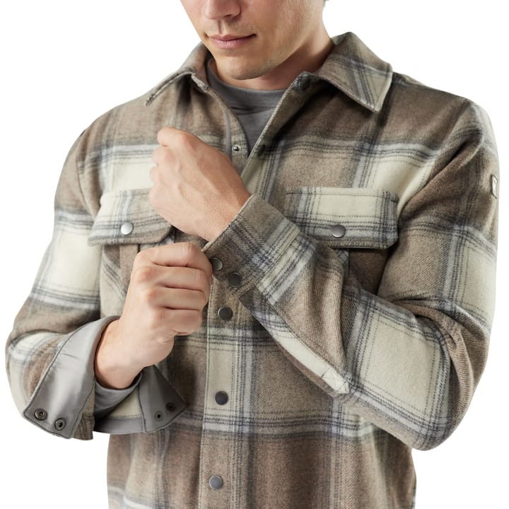 Smartwool Men's Anchor Line Shirt Jacket Almond Plaid Smartwool