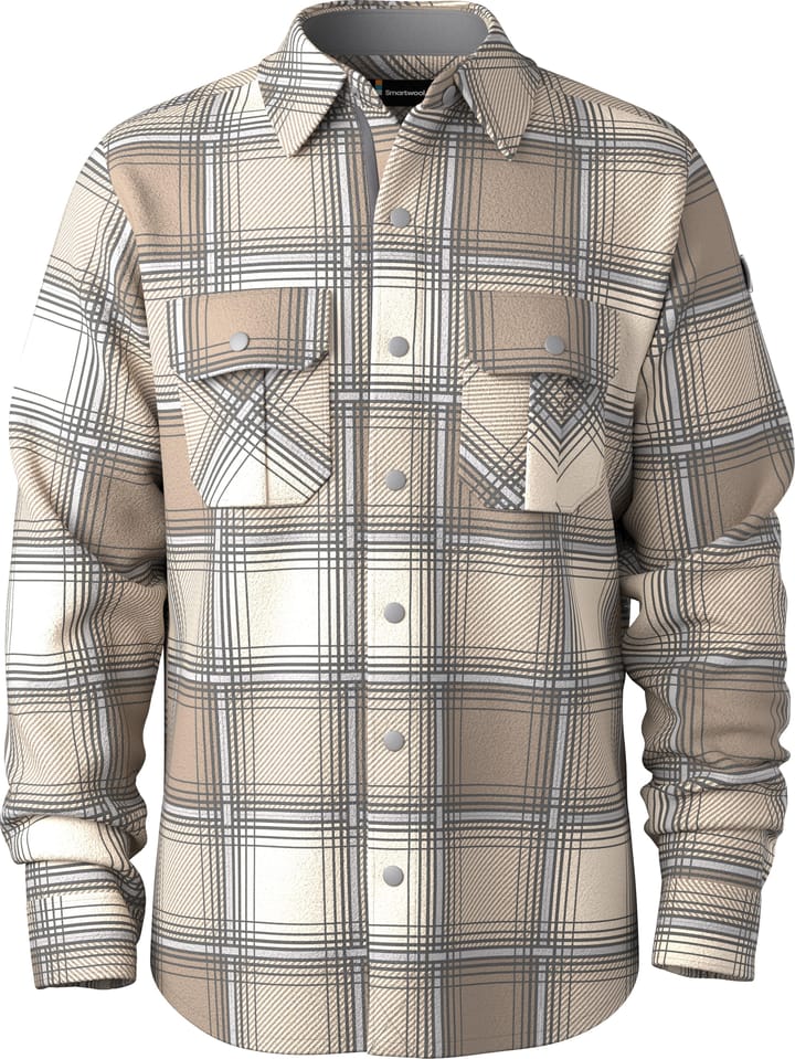 Smartwool Men's Anchor Line Shirt Jacket Almond Plaid Smartwool