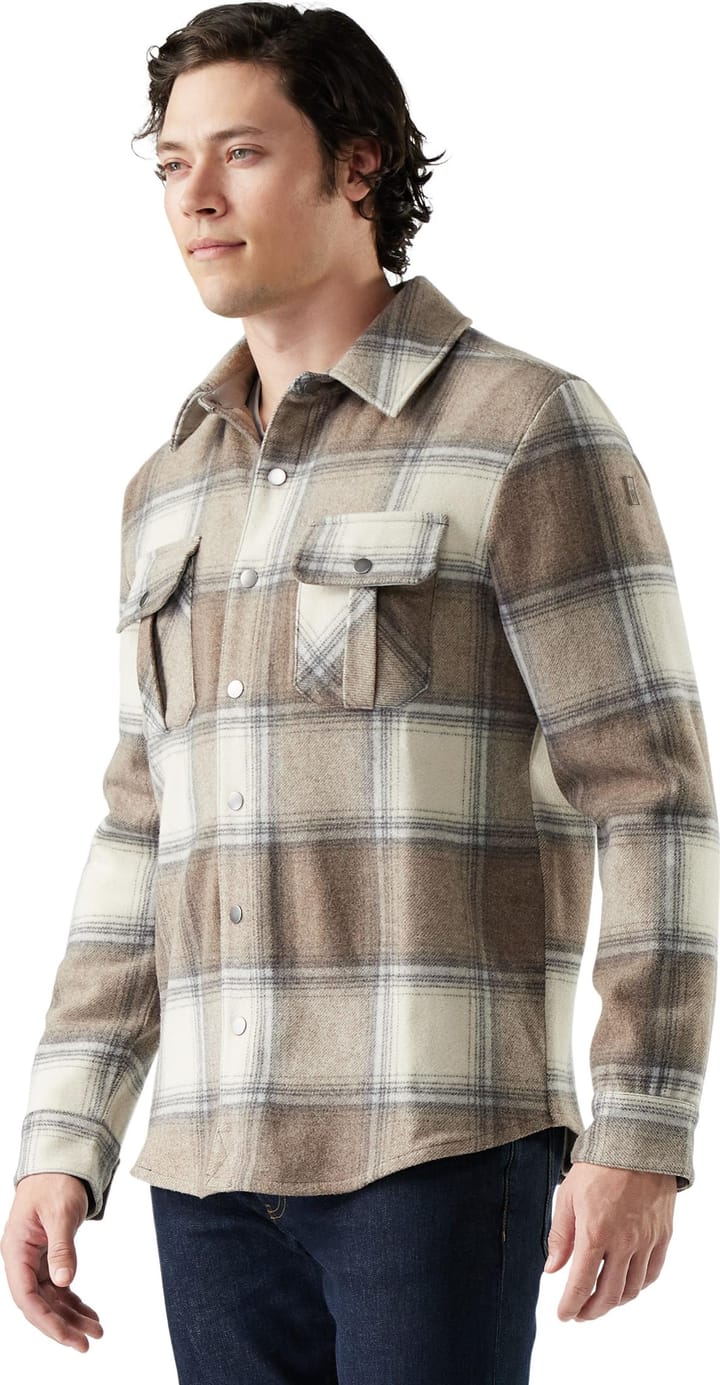 Smartwool Men's Anchor Line Shirt Jacket Almond Plaid Smartwool