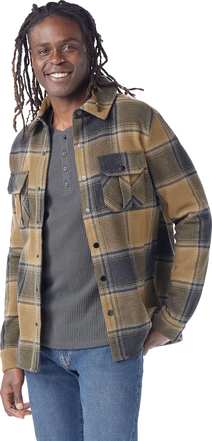 Smartwool Men's Anchor Line Shirt Jacket Winter Moss Plaid Smartwool