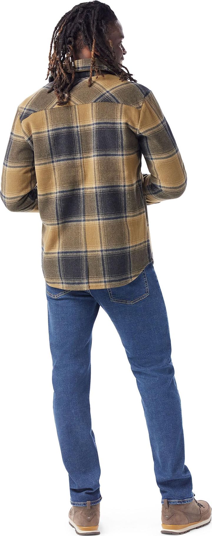 Smartwool Men's Anchor Line Shirt Jacket Winter Moss Plaid Smartwool