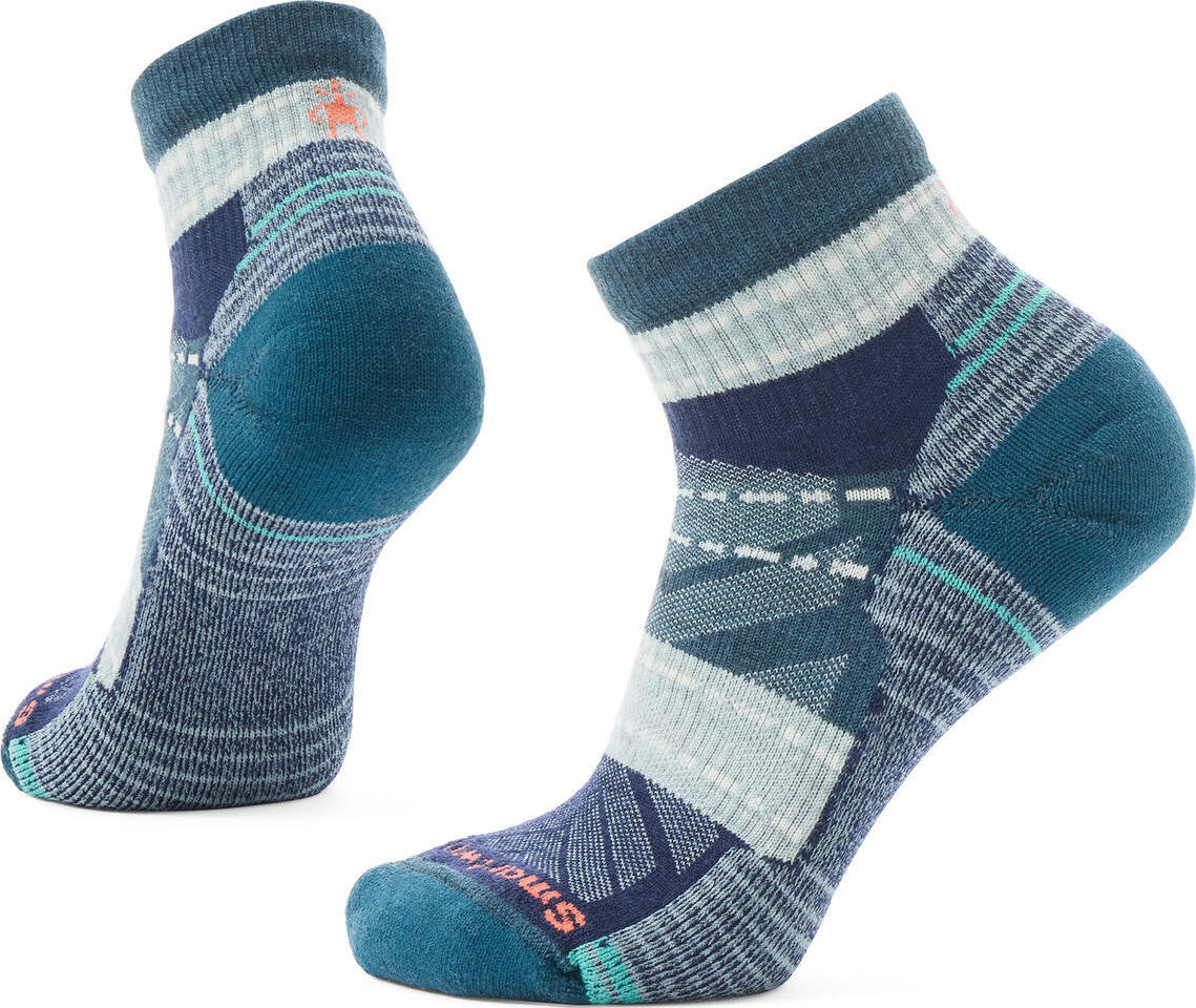 Smartwool Women's Hike Light Cushion Margarita Ankle Socks Frosty Green Vandringsstrumpor 38-41