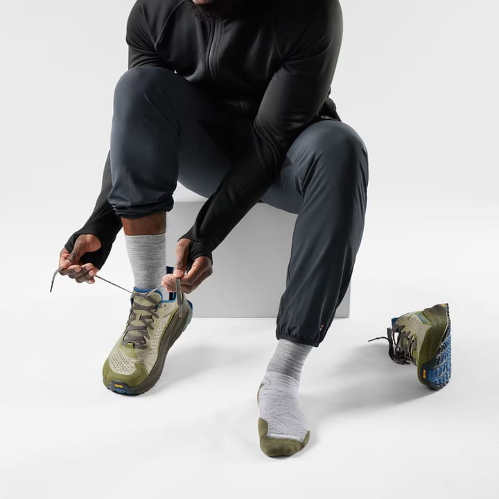 Smartwool Run Targeted Cushion Mid Crew Socks Light Gray Smartwool