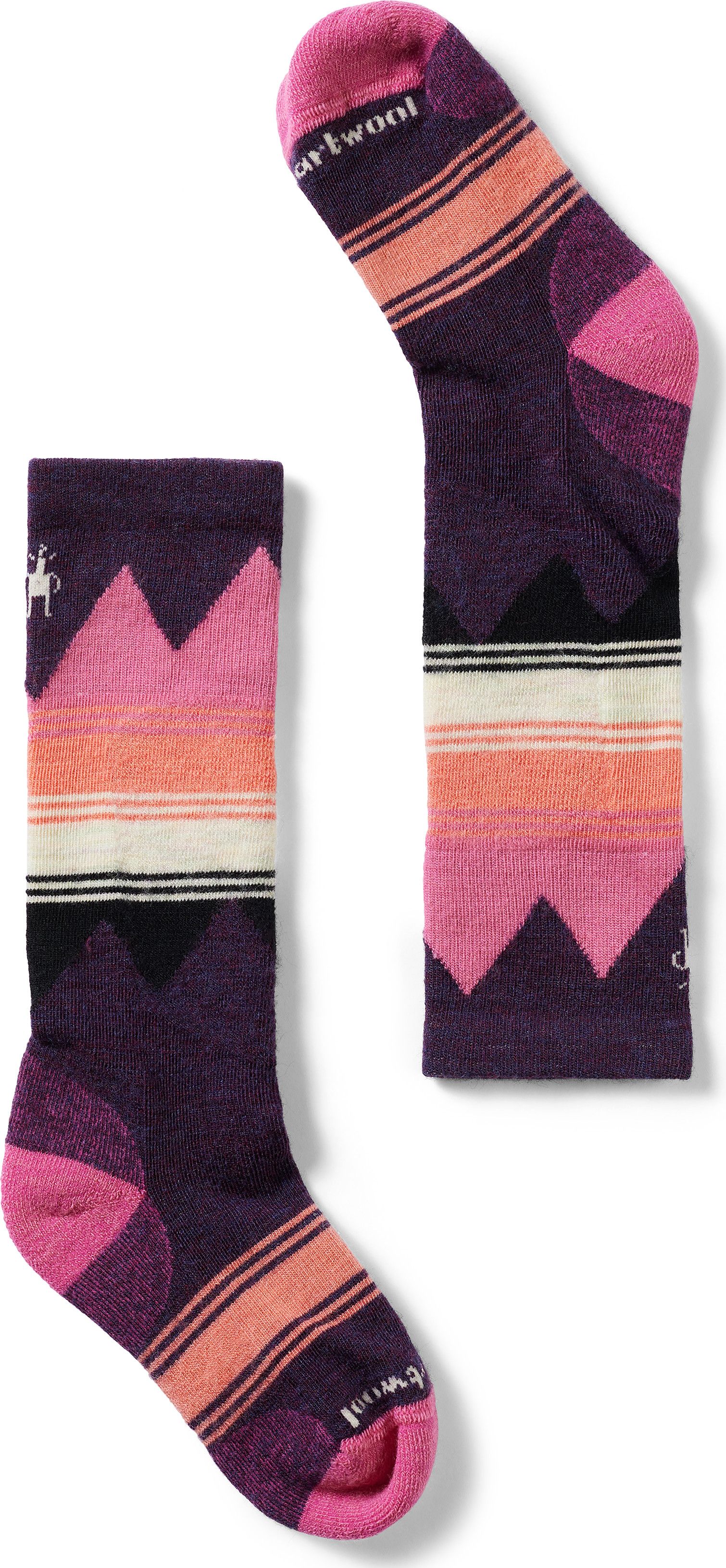 Smartwool Kids' Ski Light Cushion Over The Calf Socks Purple Iris