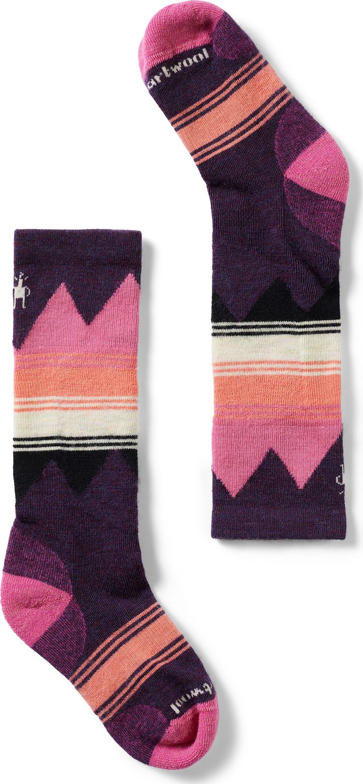 Smartwool Kids' Ski Light Cushion Over The Calf Socks Purple Iris Smartwool