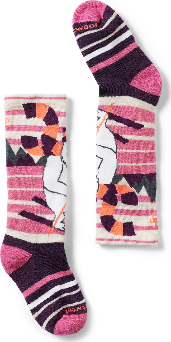 Smartwool Kids' Wintersport Full Cushion Yeti Pattern Otc Socks Moonbeam Smartwool