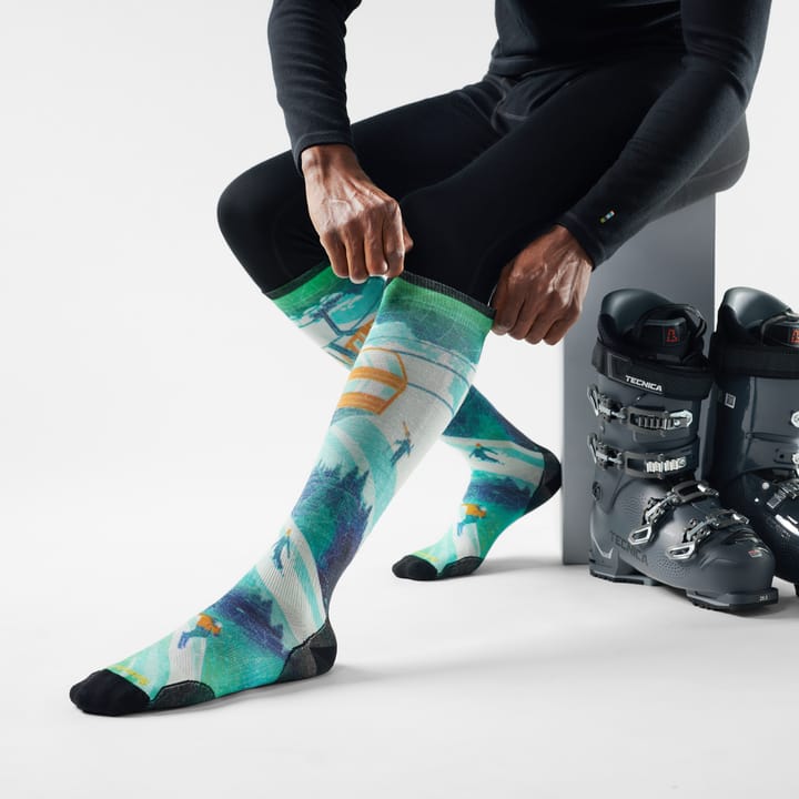 Smartwool Unisex Ski Zero Cushion Ski Day Print OTC Socks Capri Smartwool