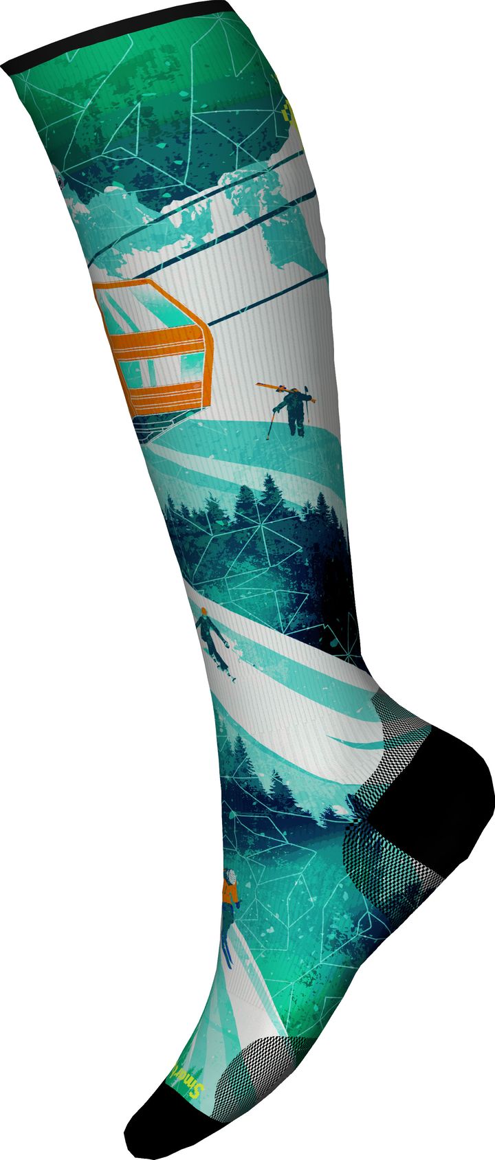 Smartwool Unisex Ski Zero Cushion Ski Day Print OTC Socks Capri Smartwool