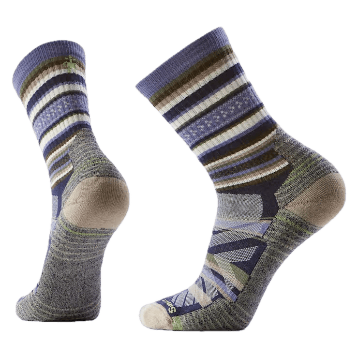 Smartwool Hike Light Cushion Panorama Crew Socks Nightfall Blue