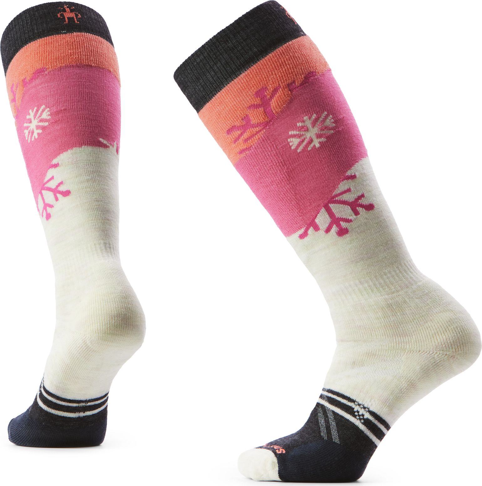 Smartwool Women's Ski Full Cushion Snowpocalypse Pattern OTC Socks Moonbeam