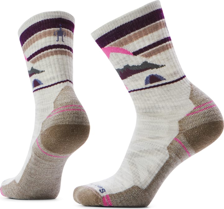 Smartwool Women's Hike Light Cushion New Pattern Crew Socks Ash Smartwool