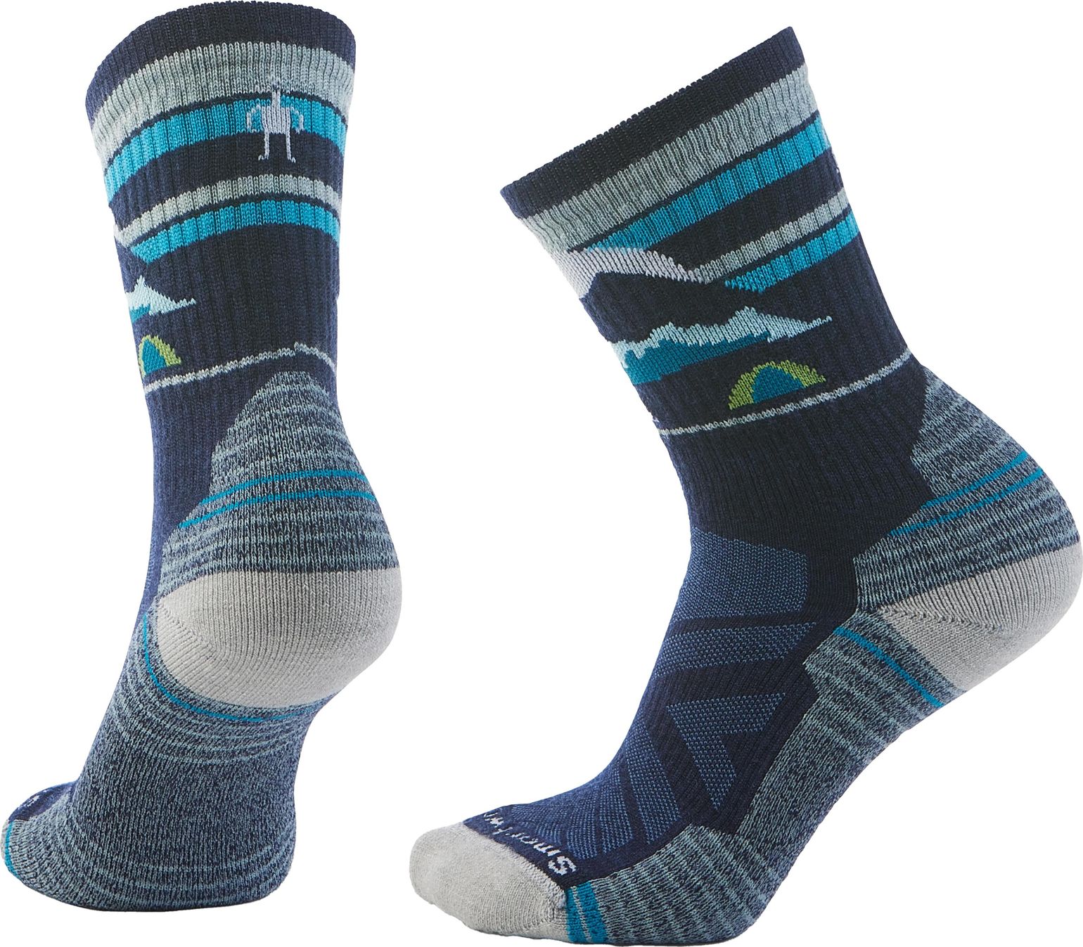 Smartwool Women's Hike Light Cushion New Pattern Crew Socks Deep Navy