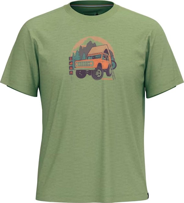 Smartwool Unisex Long Weekend Short Sleeve Graphic Tee Fern Green Smartwool