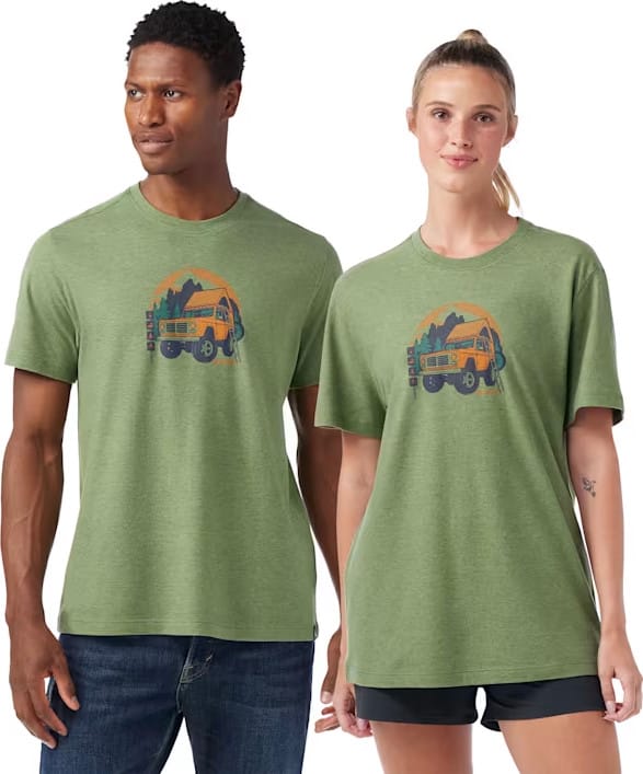 Smartwool Unisex Long Weekend Short Sleeve Graphic Tee Fern Green Smartwool Smartwool Unisex Long Weekend Short Sleeve Graphic Tee Fern Green Smartwool