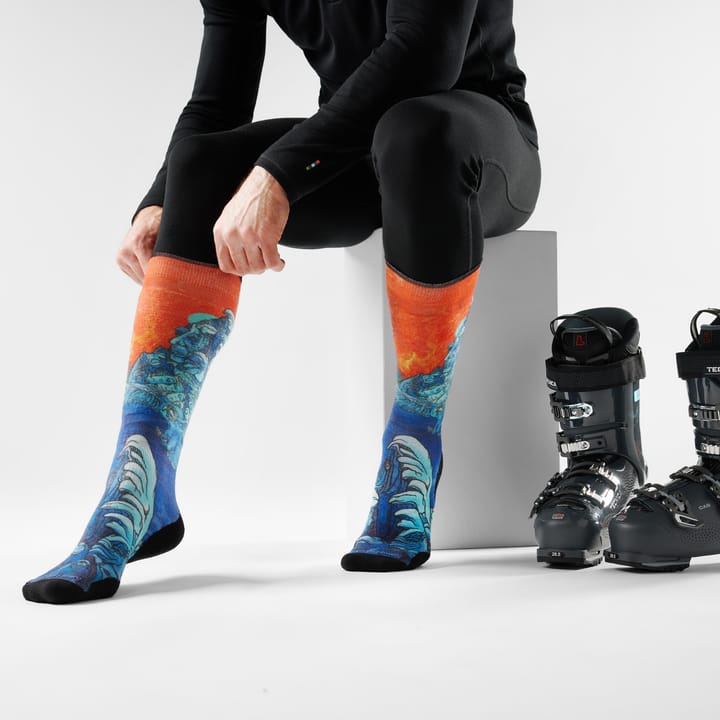 Smartwool Ski Targeted Cushion Winter Haze Print OTC Socks Deep Navy Smartwool Smartwool Ski Targeted Cushion Winter Haze Print OTC Socks Deep Navy Smartwool