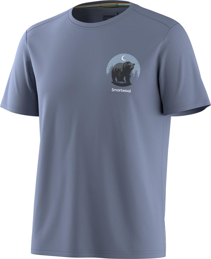 Smartwool Men's Lunar Bear Active Short Sleeve Graphic Tee Nightfall Blue Smartwool