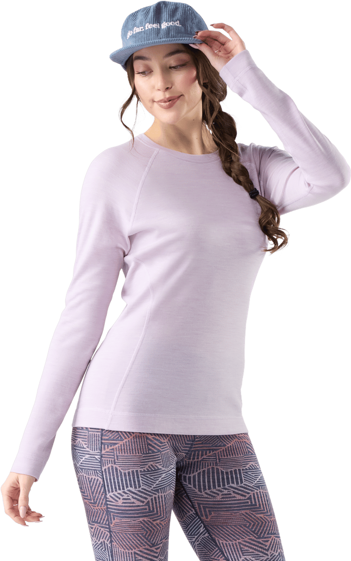 Smartwool Women's Merino 250 Baselayer Crew Boxed Lavender Sky Heather Smartwool