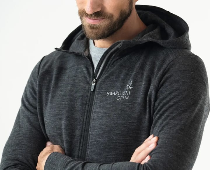 Men's Mh Merino Hoodie Grey Swarovski